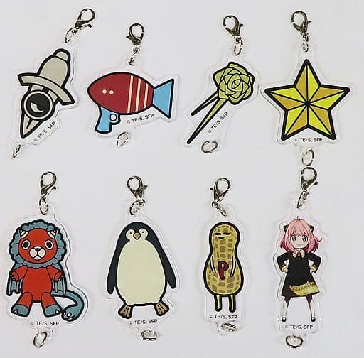 Anya Forger, etc. SPY x FAMILY Linked Acrylic Charm Collection All 8 Types Set Charm [USED]