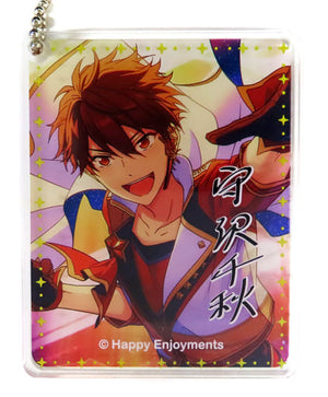 Chiaki Morisawa Ensemble Stars! Trading Acrylic Plate Key Chain Group A Animate Cafeoperated by Youme Cafe Limited Key Ring [USED]