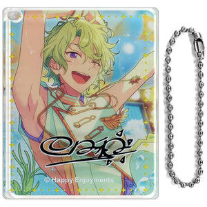 Hiyori Tomoe Ensemble Stars!! Trading Acrylic Plate Keychain Group C animate Cafe Operated By Youme Cafe Limited Overseas Limited Key Ring [USED]