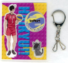Tetsuro Kuroo Haikyu!! Karasuno High School Volleyball Club Acrylic Stand Key Chain Trial Period in a Club JUMP SHOP Limited Key Ring [USED]