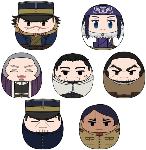 Saichi Sugimoto, etc. Golden Kamuy Corocot All 7 Types Set Key Ring [USED]