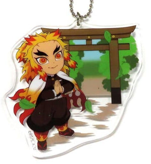 Kyojuro Rengoku Demon Slayer: Kimetsu no Yaiba Local Illustration Tokyo Acrylic Charms Total Concentration Exhibition Mugen Train & Entertainment District Arc Tokyo Venue Limited Charm [USED]