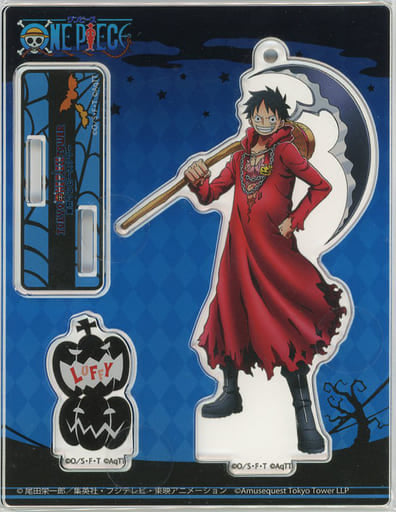 Monkey D. Luffy One Piece Acrylic Stand Charm Halloween 2019 Tokyo One Piece Tower Limited Charm [USED]