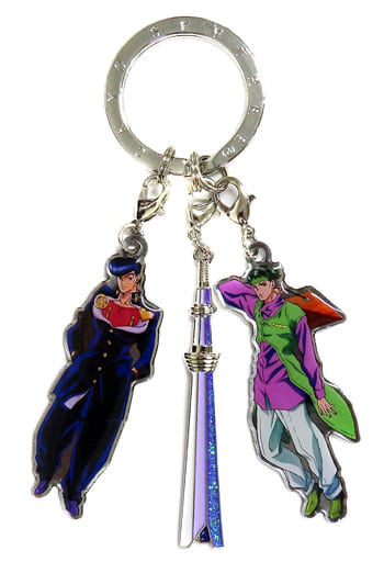 Josuke Higashikata Rohan Kishibe JoJo's Bizarre Adventure Triple Key Holder JOJOTREE TOKYO SKYTREE Limited Key Ring [USED]