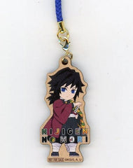 Giyu Tomiokau Demon Slayer: Kimetsu no Yaiba Wooden Key Chain Part 1 Nijigen no Mori Limited Mystery-Solving Walk Participation Privilege Key Ring [USED]