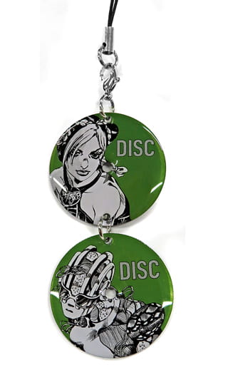 Cujoh Jolyne JoJo's Bizarre Adventure Stone Ocean Metal Disc Type Key Chain Hirohiko Araki Original Art Exhibition JOJO Ripple of Adventure Limited Key Ring [USED]