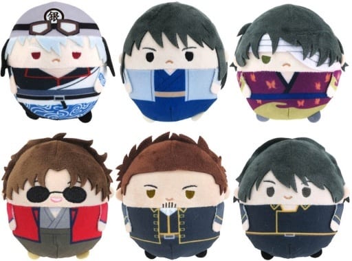 Shinsuke Takasugi, etc. Gintama Fluffy Kororin 2 All 6 Types Set Key Ring [USED]