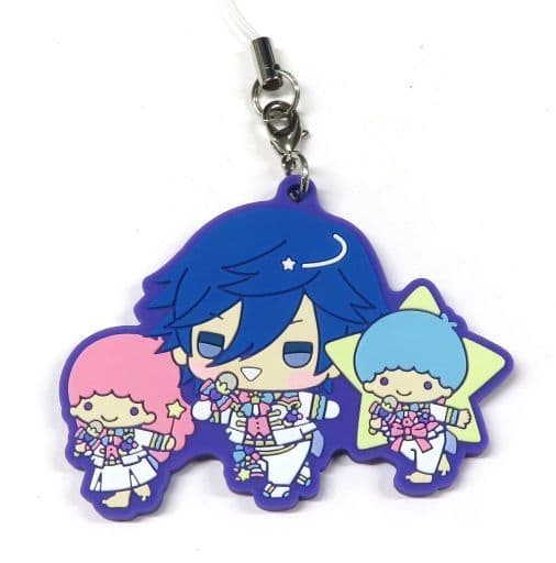 Little Twin Stars Tokiya Ichinose Sanrio Characters X Uta No Prince-Sama Shining Live Trading Rubber Mascot Happy Smiling Stage Chibi Chara Ver. Key Ring [USED]