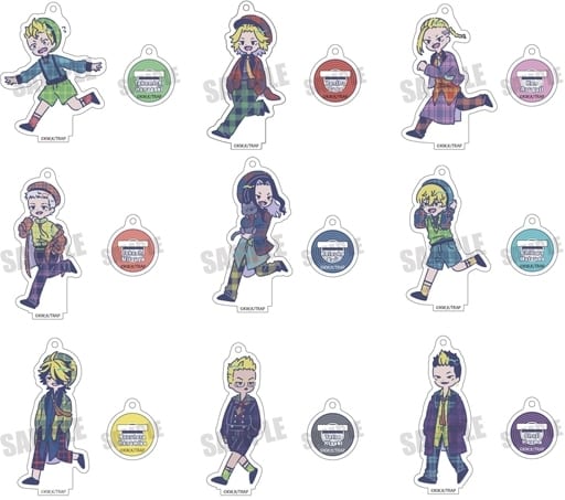 Chifuyu Matsuno, etc. Tokyo Revengers Retopop Part 3 Acrylic Key Chain A All 9 Types Set Key Ring [USED]