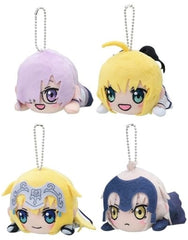 Mash Kyrielight, etc. Fate/Grand Carnival Nesoberi More Plus Key Chain Mascot Vol.2 All 4 Types Set Key Ring [USED]