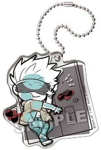 Satoru Gojo Jujutsu Kaisen Pita! Deformed 1st Ending Acrylic Key Chain Key Ring [USED]