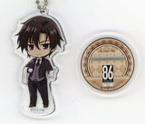 Shinei Nouzen 86 Mini Character Acrylic Stand Key Chain AMOCAFE Second Edition Limited Key Ring [USED]