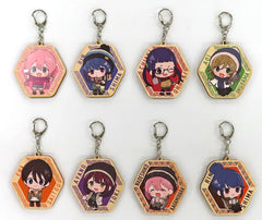 Nadeshiko Kagamihara, etc. Laid-Back Camp Trading Wood Keychains Pop Up Store in Loft Limited All 8 Types Set Key Ring [USED]