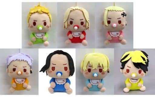 Manjirou Sano, etc. Tokyo Revengers Baby Mascot Plush Namco Limited All 7 Types Set Key Ring [USED]