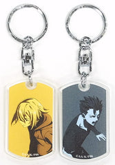 Raiden Shuga Theoto Rikka 86 Dog Tag Style Acrylic Key Chain ANIPLEX+ Limited Blu-ray/DVD Vol.3 Purchase Bonus Key Ring [USED]