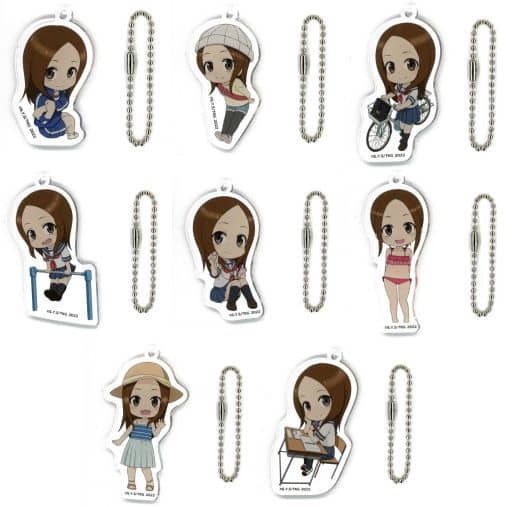 Takagi-san Teasing Master Takagi-san 3 a Lot of Takagi-San! Acrylic Keychain Collection All 8 Types Set Key Ring [USED]