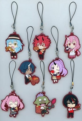 Benimaru, etc. That Time I Got Reincarnated as a Slime Capsule Rubber Strap Vol.5 All 8 Types Set Key Ring [USED]