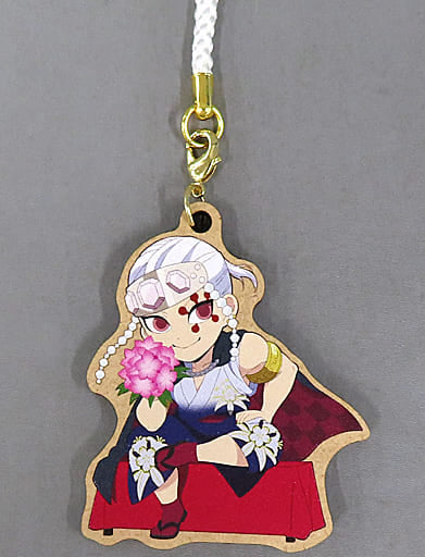 Tengen Uzui Flower Demon Slayer: Kimetsu no Yaiba Wooden Key Chain Part 2 Nijigen no Mori Limited Mystery-Solving Walk Hanafuru-Sato And Phantom Scenery Participation Privilege Key Ring [USED]