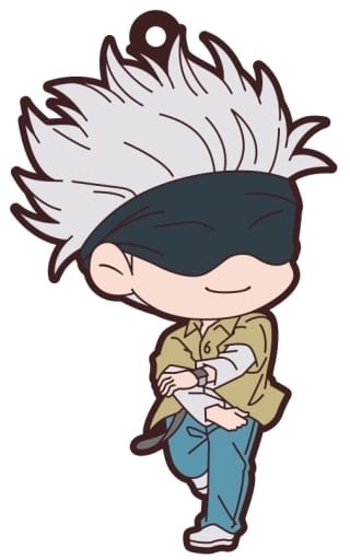 Satoru Gojo Jujutsu Kaisen Rubber Strap Collection ViVimus Key Ring [USED]