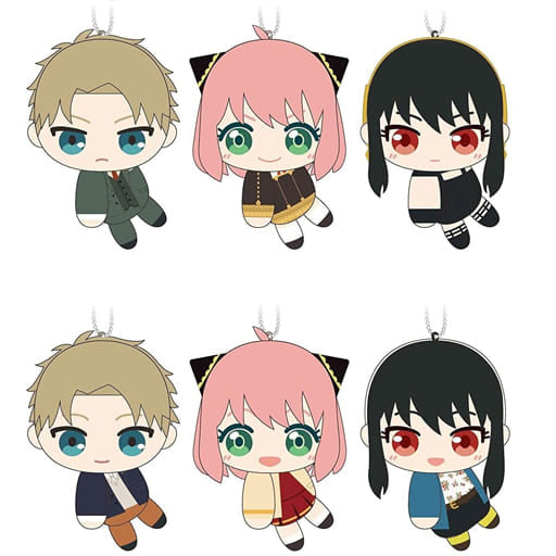 Anya Forger, etc. SPY x FAMILY Tetecolle All 6 Types Set Key Ring [USED]