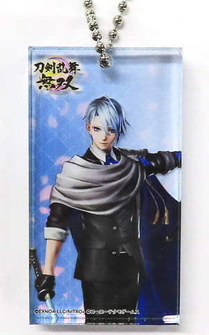 Yamanbagiri Chougi Touken Ranbu Warriors DMM Scratch! Acrylic Domino Style Key Chain Prize D-16 Key Ring [USED]