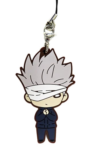 Satoru Gojo Jujutsu Kaisen 0 Nitotan Rubber Mascot TOHO animation STORE Limited Key Ring [USED]