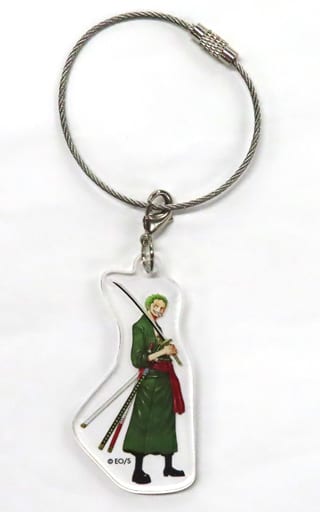Roronoa Zoro One Piece Wire Acrylic Keychain Meet the ONE PIECE Gem Goods Exhibition Limited Key Ring [USED]