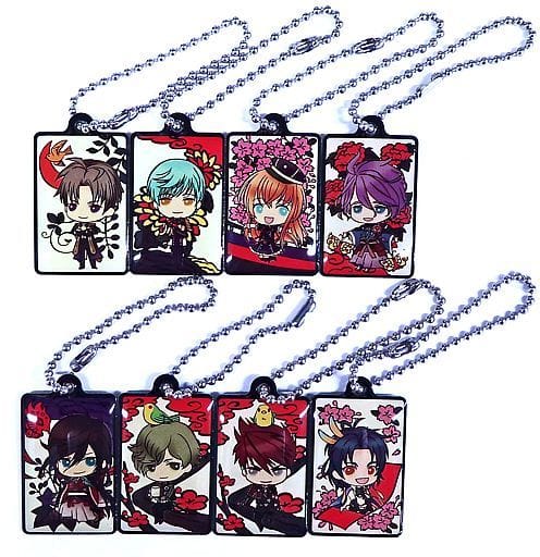 Uguisimaru, etc. Touken Ranbu ONLINE Touken Kacho Metal Charm 3 All 8 Types Set Charm [USED]