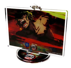 Gyuutarou Demon Slayer: Kimetsu no Yaiba Entertainment District Arc Acrylic Stand Keychain Bic Camera & Kojima Limited Blu-ray/DVD Vol.6 Purchase Bonus Key Ring [USED]