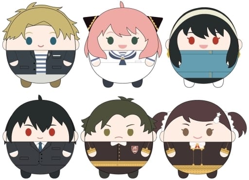 Anya Forger, etc. SPY x FAMILY Fluffy Kororin 2 All 6 Types Set Key Ring [USED]