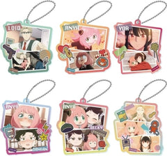 Anya Forger, etc. SPY x FAMILY Collage Acrylic Keychain All 6 Types Set Key Ring [USED]