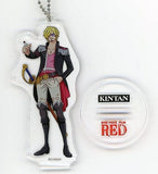 Sanji One Piece FILM RED Acrylic Key Ring with Pedestal Isetan Limited Actual Size! Bone-in Meat and KINTAN Grilled Meat 5-Piece Set Included Key Ring [USED]