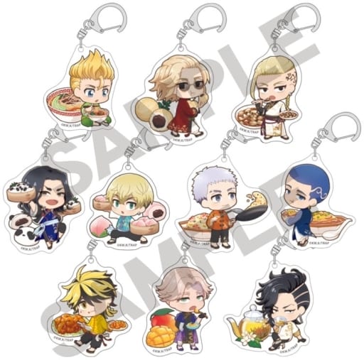 Takashi Mitsuya, etc. Tokyo Revengers Trading Acrylic Key Chains Chara Peco Chinese Ver. All 10 Types Set Key Ring [USED]