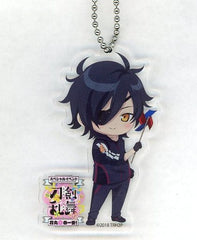 Shokudaikiri Mitsutada Touken Ranbu: Hanamaru Chibi Chara Acrylic Key Chain Special Event Hanamaru Haru Ichiban! Limited Key Ring [USED]
