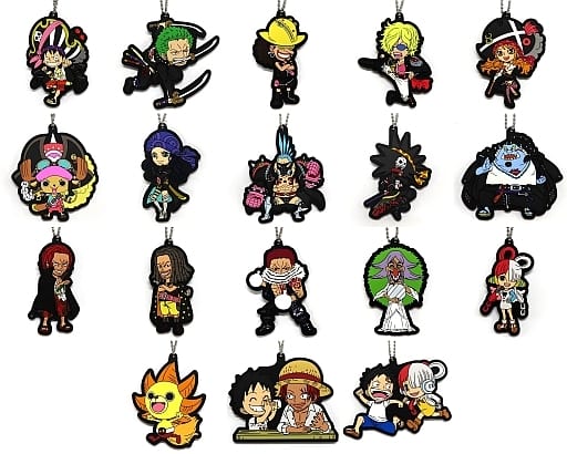 Monkey D. Luffy, etc. One Piece FILM RED Ichiban Kuji Prize J All 18 Types Set Key Ring [USED]