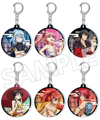 Rimuru Tempest, etc. That Time I Got Reincarnated as a Slime: The Movie Scarlet Bond Trading Acrylic Key Chains All 6 Types Set Key Ring [USED]