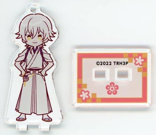 Tsurumaru Kuninaga Special Touken Ranbu Hanamaru Setsugetsuka Trading Acrylic Stand Key Chain animate cafe Limited Key Ring [USED]
