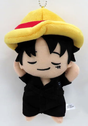 Monkey D. Luffy One Piece FILM RED Gorogoro Chimagurumi Gokurakuyu Raku Spa Sento Kaishi!! Straw Hat Pirates Limited Key Ring [USED]