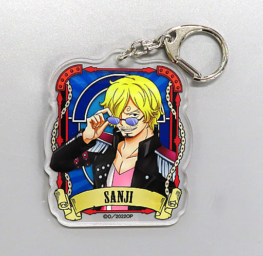 Sanji One Piece FILM RED Ultimate Crew Acrylic Key Chain 4th Key Ring [USED]
