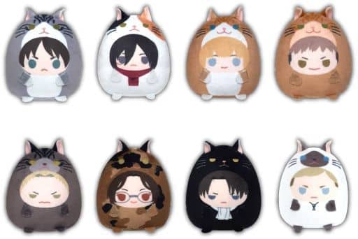 Ellen Yeager, etc. Attack on Titan Tenorins Collection All 8 Types Set Key Ring [USED]