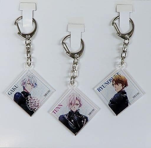 Trigger IDOLiSH7 Diamond Type Acrylic Key Chain Nanairo Store Limited TRIGGER LIVE CROSS VALIANT Blu-ray BOX -Limited Edition- Complete Production Limited Edition Purchase Bonus Set of 3 Key Ring [USED]