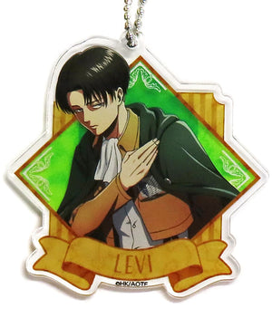 Levi Ackerman Upper Body Attack on Titan Kujimate Vol.3 Acrylic Key Chain Prize D-2 Key Ring [USED]