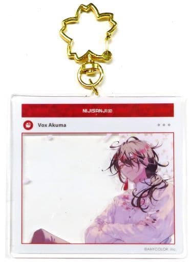 Vox Akuma VTuber NIJISANJI EN En Sakura Bloom Goods 2022 Acrylic Key Chain Key Ring [USED]