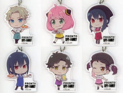 Anya Forger, etc. SPY x FAMILY Acrylic Key Chain Part 2 Pronto Limited All 6 Types Set Key Ring [USED]