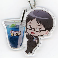 Ijichi Kiyotaka Jujutsu Kaisen Charadori!! Acrylic Key Chain B Key Ring [USED]
