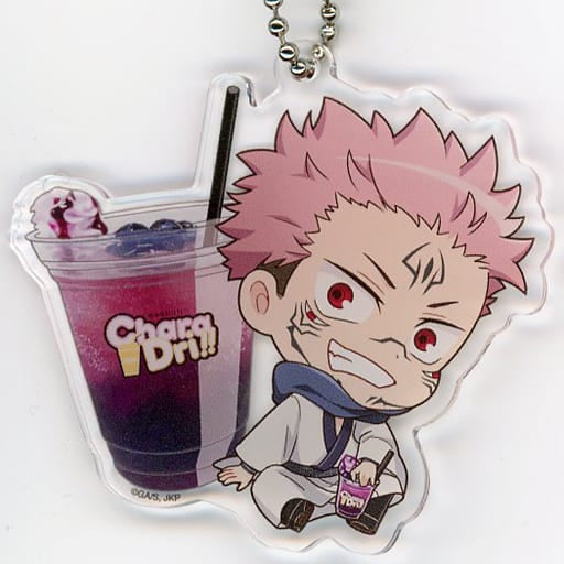 Ryomen Sukuna Jujutsu Kaisen Charadori!! Acrylic Key Chain B Key Ring [USED]