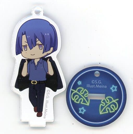 Masato Hijirikawa Uta no Prince Sama Acrylic Keychain Collection with Stand Delightful Night Chibi Chara Ver. Shining Store 2022 Limited Key Ring [USED]