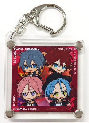 Crazy:B Ensemble Stars!! CD Jacket Acrylic Key Chain animate cafe Limited Key Ring [USED]