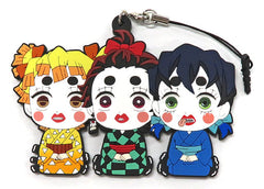 Sumiko Zenko Inoko Demon Slayer: Kimetsu no Yaiba Petanko Rubber Charm Summer Festival Ver. Vol.1 Randen X Eigamura Kyono Oshigoto 3 Limited Box Purchase Privilege Key Ring [USED]
