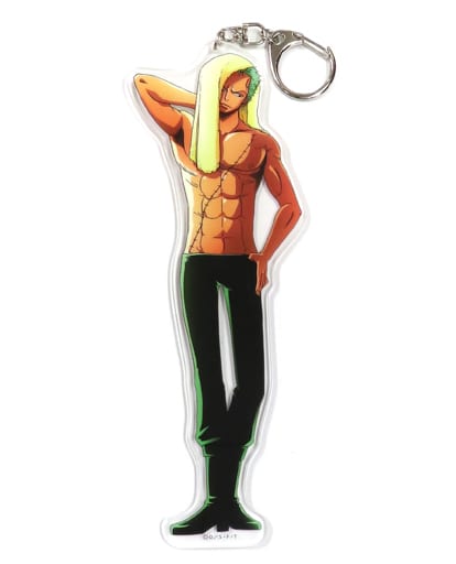 Roronoa Zoro One Piece Big Acrylic Key Chain Event Limited Key Ring [USED]